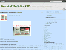 Tablet Screenshot of generic-pills-online.com